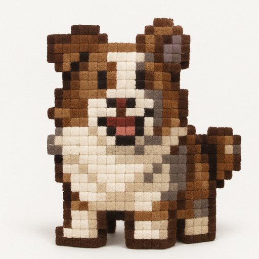 Pomeranian in Pixel/8-Bit style