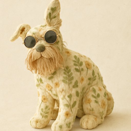 Labrador in Pressed Botanical style