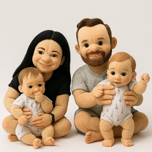 Family Realistic/Lifelike plushy toy
