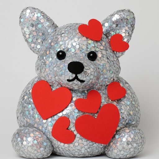 Corgi in Sequin/Mermaid Reversible style