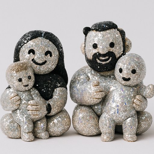 Family in Sequin/Mermaid Reversible style