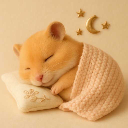 Hamster Sleepy Dreamer plushy toy