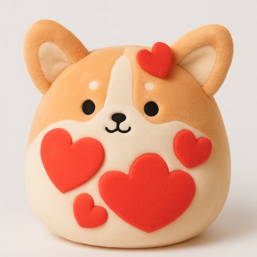 Corgi Marshmallow Squishy plushy toy transformation