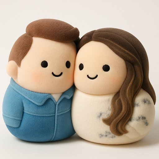 Couple Marshmallow Squishy plushy toy transformation