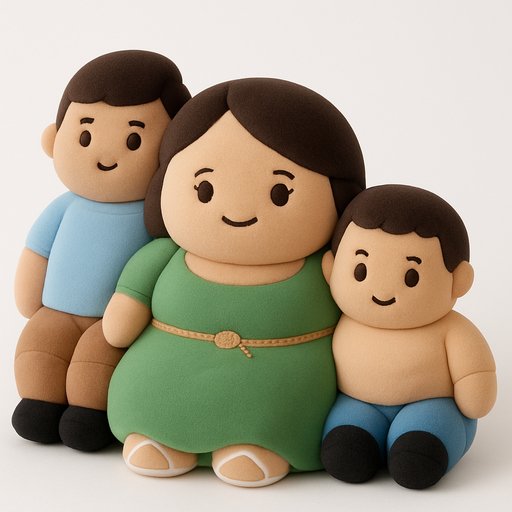 Marshmallow Squishy Family variant 4