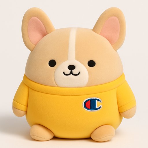 French Bulldog in Marshmallow Squishy style