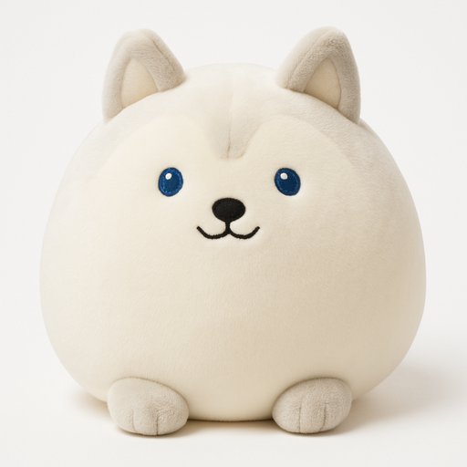 Husky Marshmallow Squishy plushy toy transformation