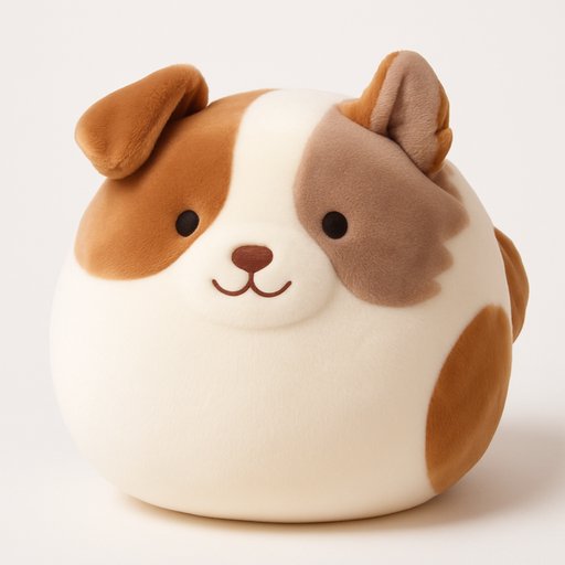 Pomeranian in Marshmallow Squishy style