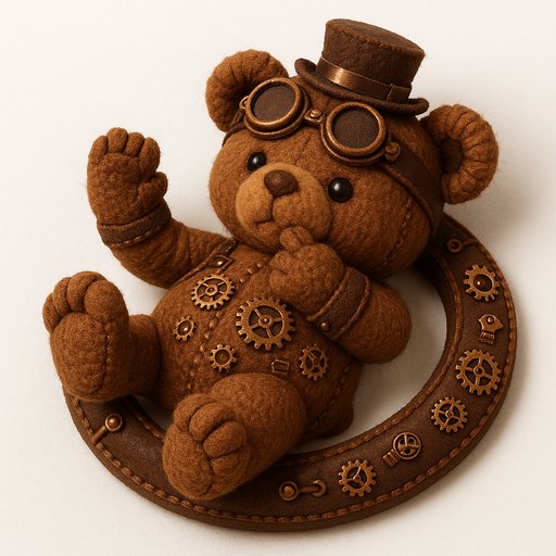 Baby in Steampunk style
