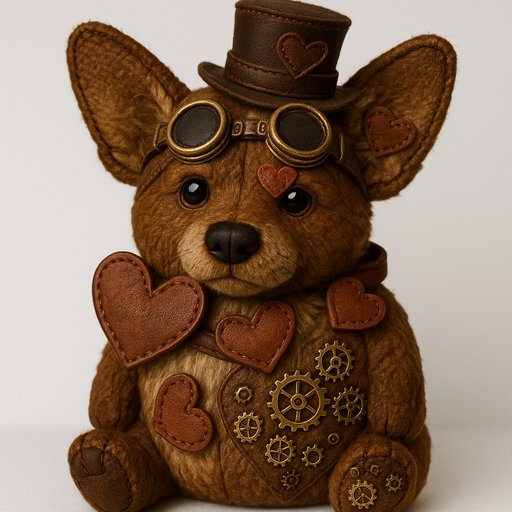 Corgi in Steampunk style