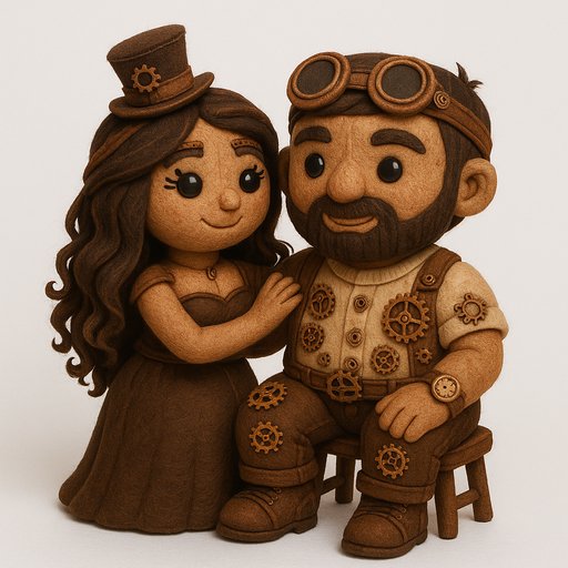 Steampunk Couple variant 4