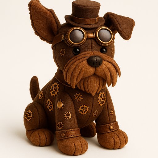 Labrador in Steampunk style