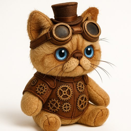 Persian Cat in Steampunk style