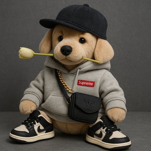 Golden Retriever Streetwear/Hypebeast plushy toy