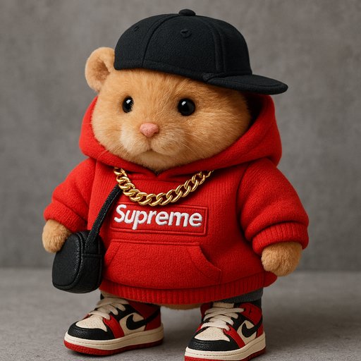 Hamster Streetwear/Hypebeast plushy toy