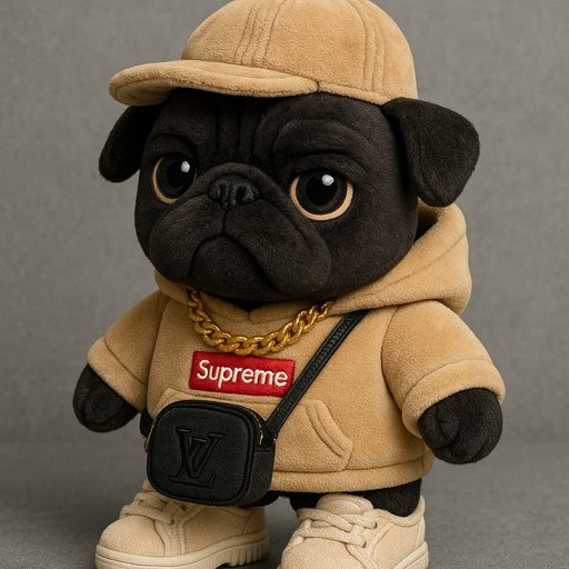 Pug Streetwear/Hypebeast plushy toy