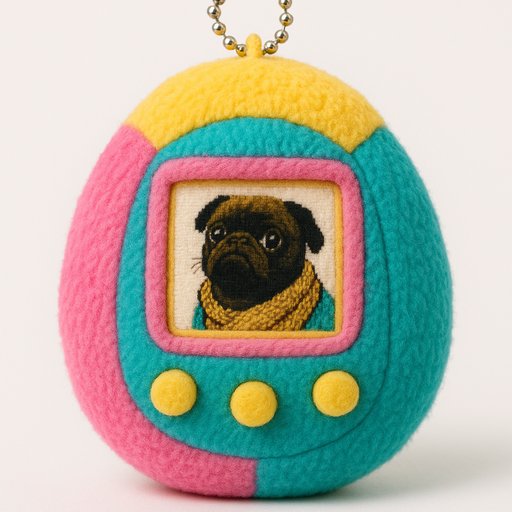 Pug Digital Pet Device plushy toy