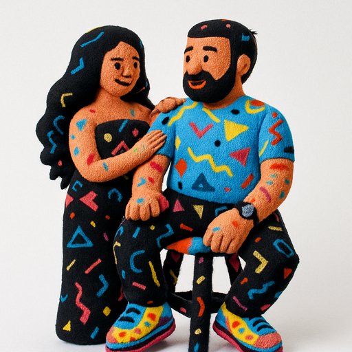 Terrazzo/Memphis Couple variant 4