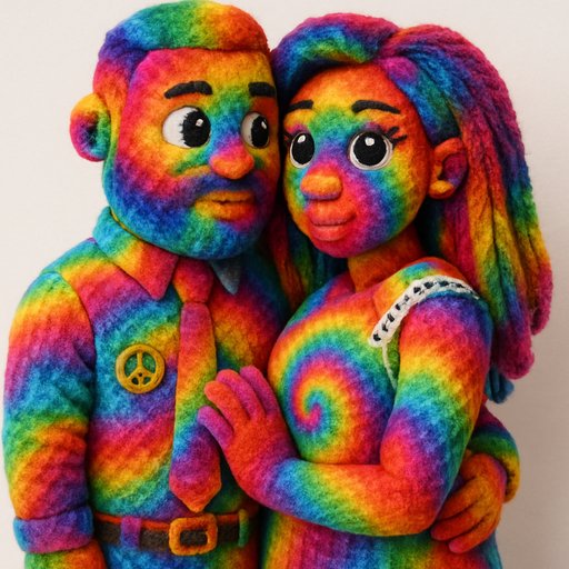 Tie-Dye Couple variant 2