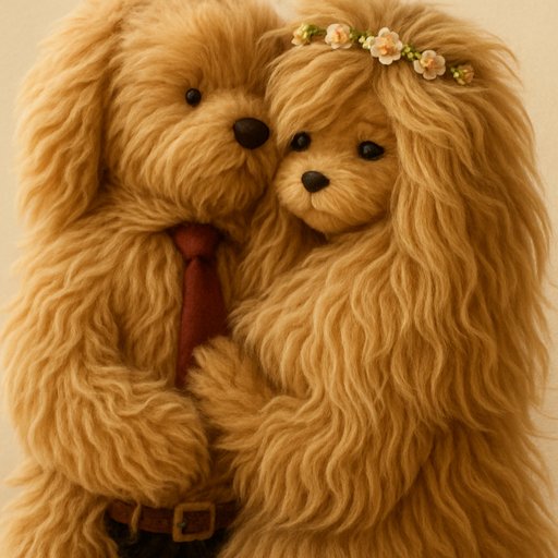 Ultra-Fluffy Long-Shaggy Couple variant 2