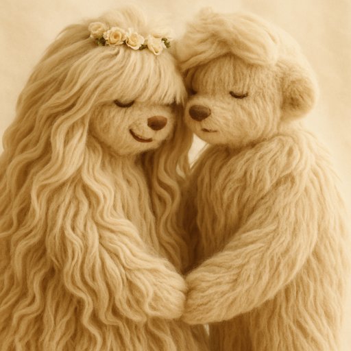 Ultra-Fluffy Long-Shaggy Couple variant 3