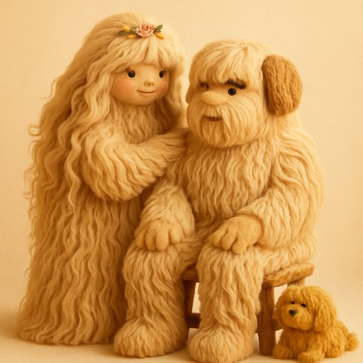 Ultra-Fluffy Long-Shaggy Couple variant 4