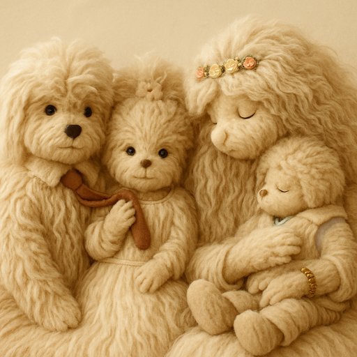 Ultra-Fluffy Long-Shaggy Family variant 2