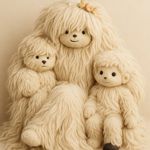 Ultra-Fluffy Long-Shaggy Family variant 4