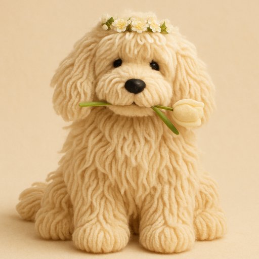 Golden Retriever Ultra-Fluffy Long-Shaggy plushy toy