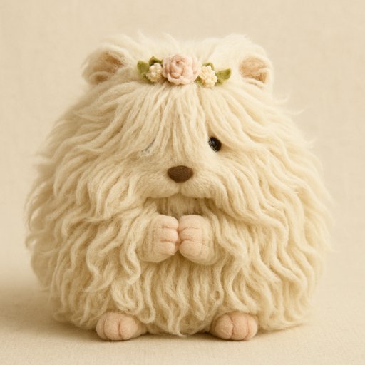 Hamster Ultra-Fluffy Long-Shaggy plushy toy