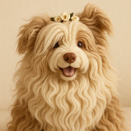 Pomeranian in Ultra-Fluffy Long-Shaggy style