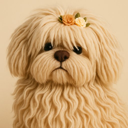 Pug Ultra-Fluffy Long-Shaggy plushy toy