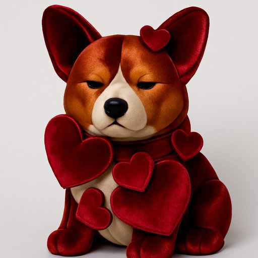 Corgi in Velvet/Smooth style