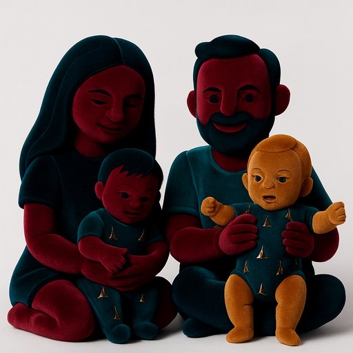 Family in Velvet/Smooth style