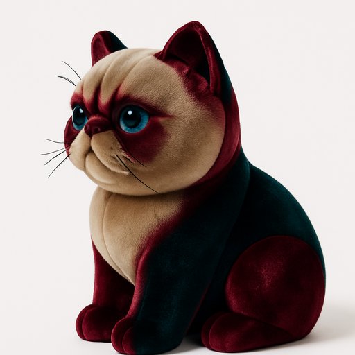 Persian Cat in Velvet/Smooth style