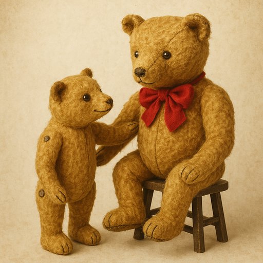Vintage Heirloom Bear Couple variant 4