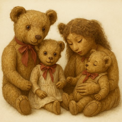 Vintage Heirloom Bear Family variant 2