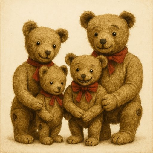 Vintage Heirloom Bear Family variant 3