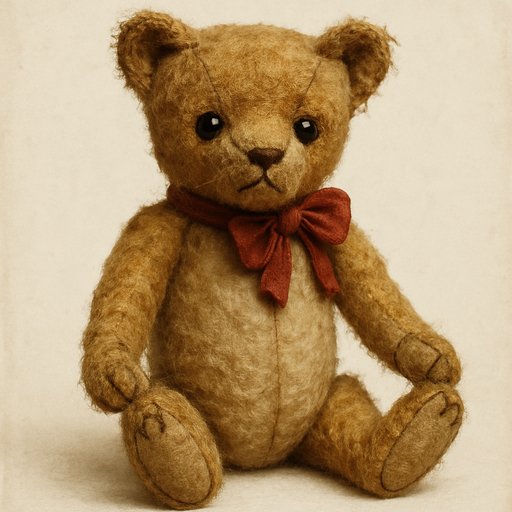 Orange Tabby Cat in Vintage Heirloom Bear style