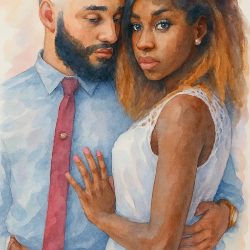 Watercolor Couple variant 2