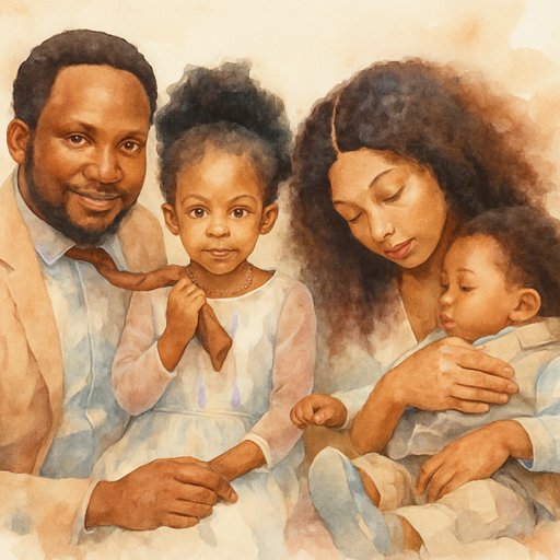 Watercolor Family variant 2