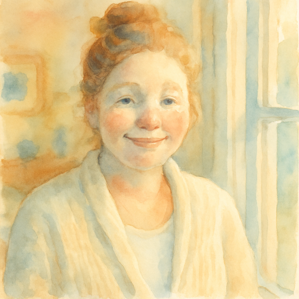 Watercolor plushy style example