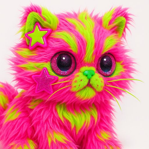 Persian Cat in Y2K/Scene style