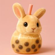 Bubble Tea Boba plushy style