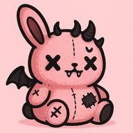 Dark Kawaii/Creepy Cute plushy style