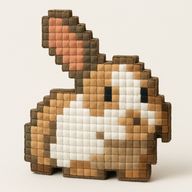 Pixel/8-Bit plushy style